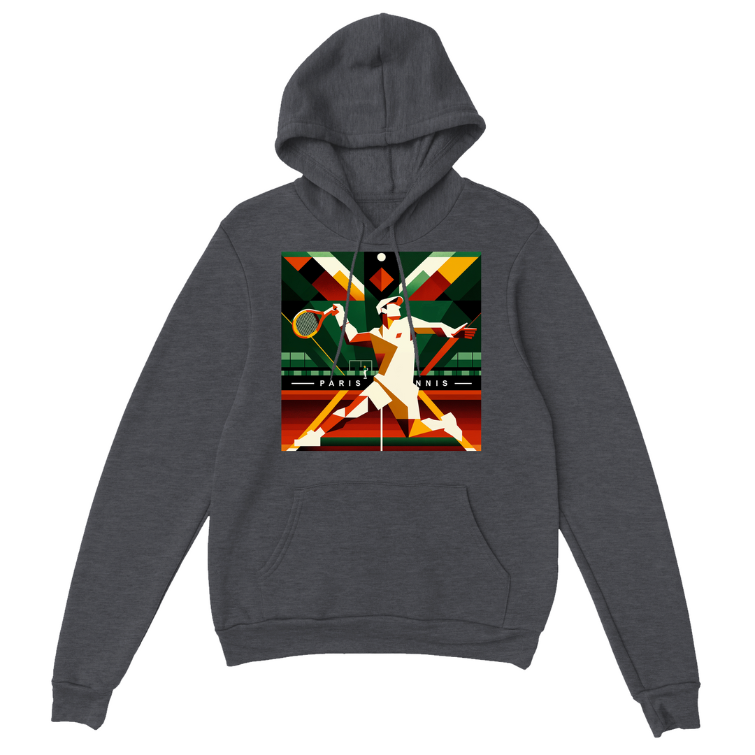 Hoodie with a graphic of a tennis player in Paris