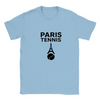 T-shirt featuring a graphic of a tennis player in Paris