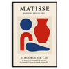 Poster showing Matisse cut-paper composition in white and gray tones
