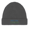 Embroidered beanie featuring a New York tennis design in a sporty style