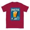 T-shirt featuring a graphic of a Pastis cocktail and Marseille skyline