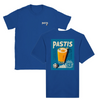 T-shirt featuring a graphic of a cocktail glass with Pastis Marseille branding