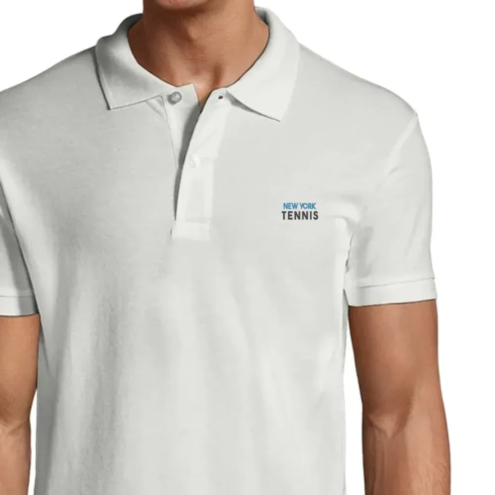 Classic polo featuring an embroidered New York Tennis design on the chest