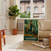 Nanterre basketball poster, vintage Art Deco style with bold graphic design