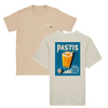 T-shirt featuring a graphic of a cocktail glass with Pastis Marseille branding