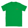 T-shirt featuring an embroidered design of a tennis racket and ball