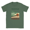 T-shirt featuring a graphic of tennis rackets and balls with Deauville text