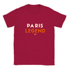 T-shirt with a typographic design celebrating tennis in Paris