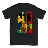 T-shirt featuring a graphic of a tennis tournament scene