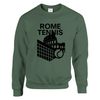 Sweater featuring a graphic of tennis players in Rome