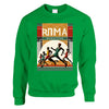 Unisex sweater with a graphic print of the Rome Marathon logo on the chest
