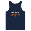 Tank top featuring a graphic of a tennis player in Paris