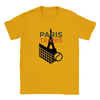 T-shirt featuring a graphic of a tennis player in Paris