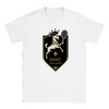 T-shirt featuring a graphic of a tennis player in action