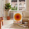 Bauhaus poster showing orange circle with red and gray geometric design