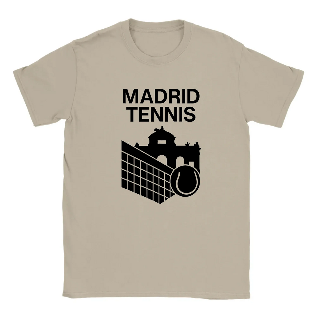 T-shirt featuring a graphic of a tennis player in action