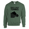 Sweater featuring a graphic print of tennis elements inspired by Monte Carlo