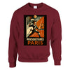 Crewneck sweater featuring a graphic of Mousquetaires Paris Tennis logo