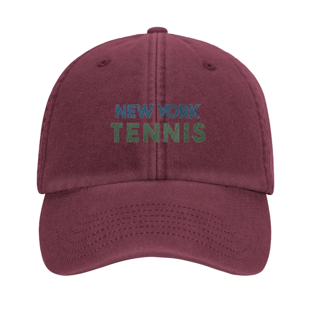 Embroidered cap featuring a vintage New York Tennis 2 logo