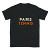 T-shirt featuring a graphic of a tennis player in Paris