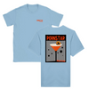 T-shirt featuring a graphic of a Pornstar Martini cocktail