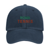 Czapka z haftem z vintage'owym wzorem Roma Tennis i logo