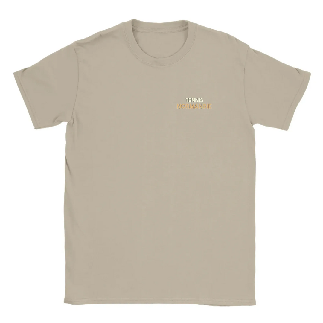 T-shirt featuring an embroidered Tennis Normandie logo on the chest