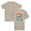 T-shirt featuring a graphic of a Pornstar Martini cocktail