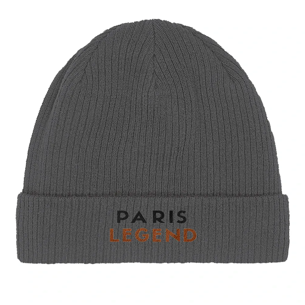 Embroidered beanie featuring a Tennis Paris Legend design