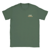 T-shirt featuring an embroidered design of a tennis motif inspired by Rome