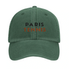 Embroidered cap featuring a vintage Paris Tennis 2 logo design