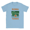 T-shirt featuring a graphic of a tennis player in action