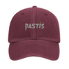 Gorra bordada con el logo 'Pastis Marseille' en un estilo vintage