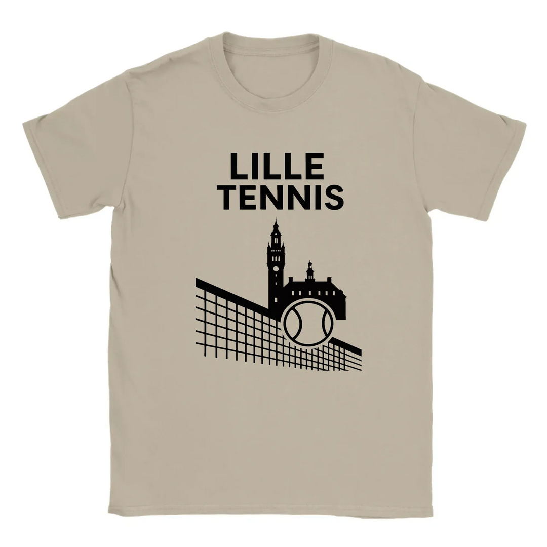 T-shirt featuring a graphic design inspired by Lille Tennis