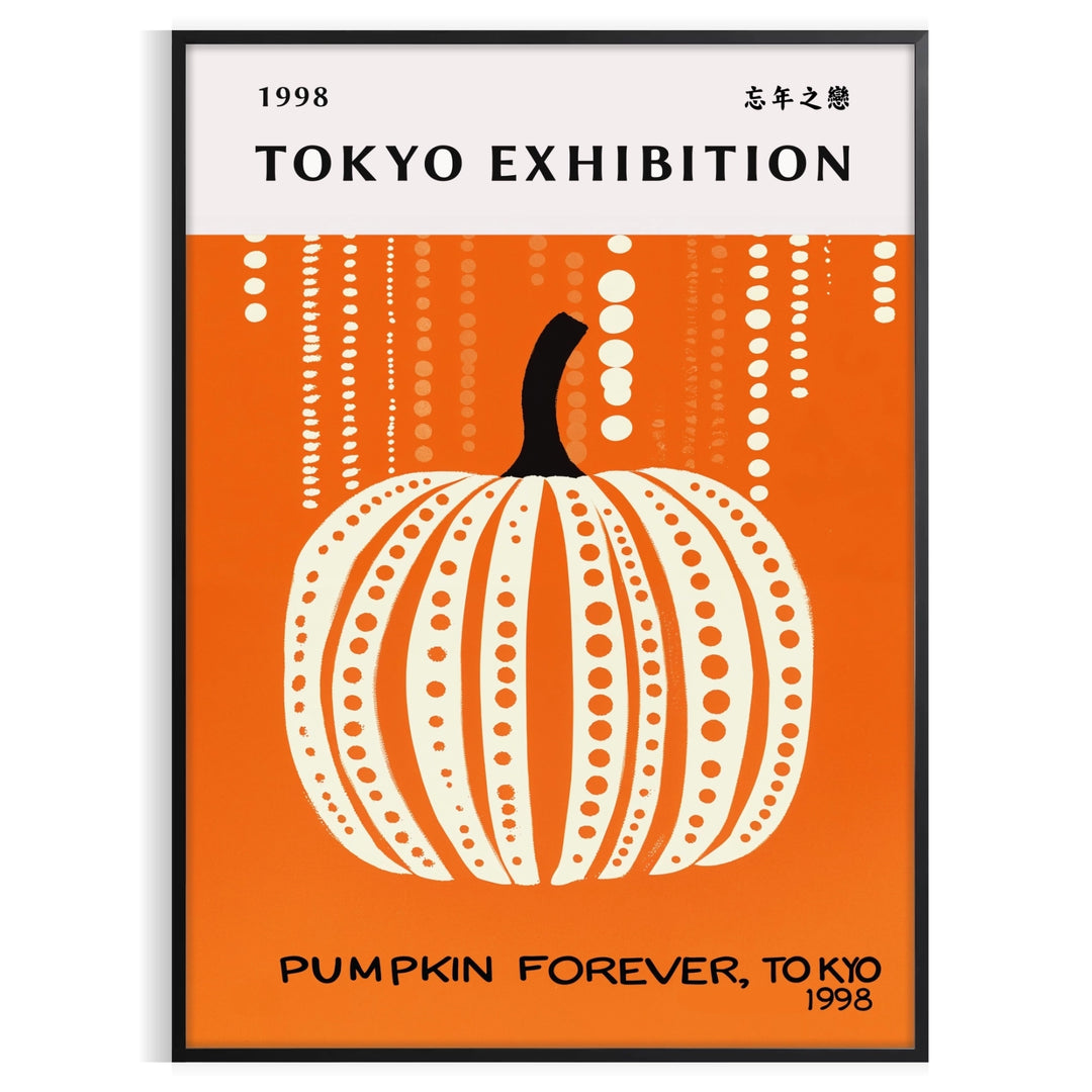 Yayoi Kusama's polka-dot pumpkin in green and black
