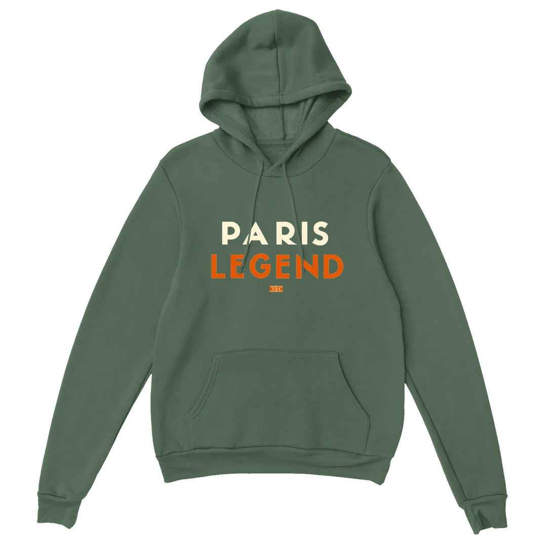 Hoodie with a graphic print of Tennis Paris Legend