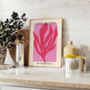 Abstract cutout artwork by Matisse featuring orange and gray shapes