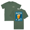 T-shirt featuring a graphic of a cocktail glass with Pastis Marseille branding