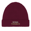 Embroidered beanie featuring the Roma Tennis 2 logo design