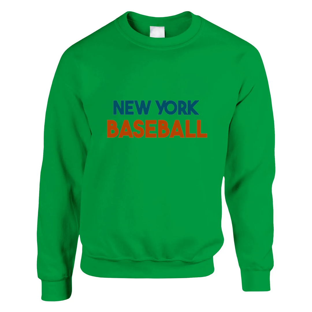 Unisex sweater featuring a minimalist New York baseball graphic