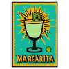Colorful illustration of a margarita cocktail with lime and salt