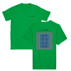 T-shirt featuring a graphic of a tennis player serving at the US Open