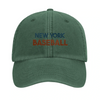 Gorra bordada con un logo de béisbol vintage de Nueva York