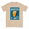 T-shirt featuring a graphic of a Pastis cocktail and Marseille skyline