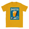 T-shirt featuring a graphic of a Pastis cocktail and Marseille skyline