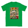 T-shirt featuring a graphic design inspired by the Rome Marathon