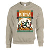 Unisex sweater with a graphic print of the Rome Marathon logo on the chest