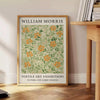 Botanical illustration in intricate patterns, featuring muted greens and browns