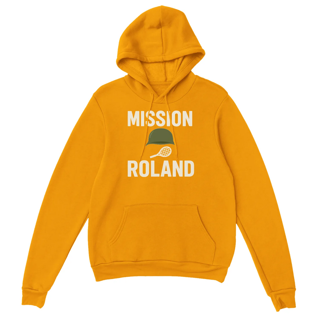 Bluza z kapturem z logo Mission Roland Tennis w odważnym wzorze graficznym