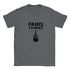T-shirt featuring a graphic of a tennis player in Paris